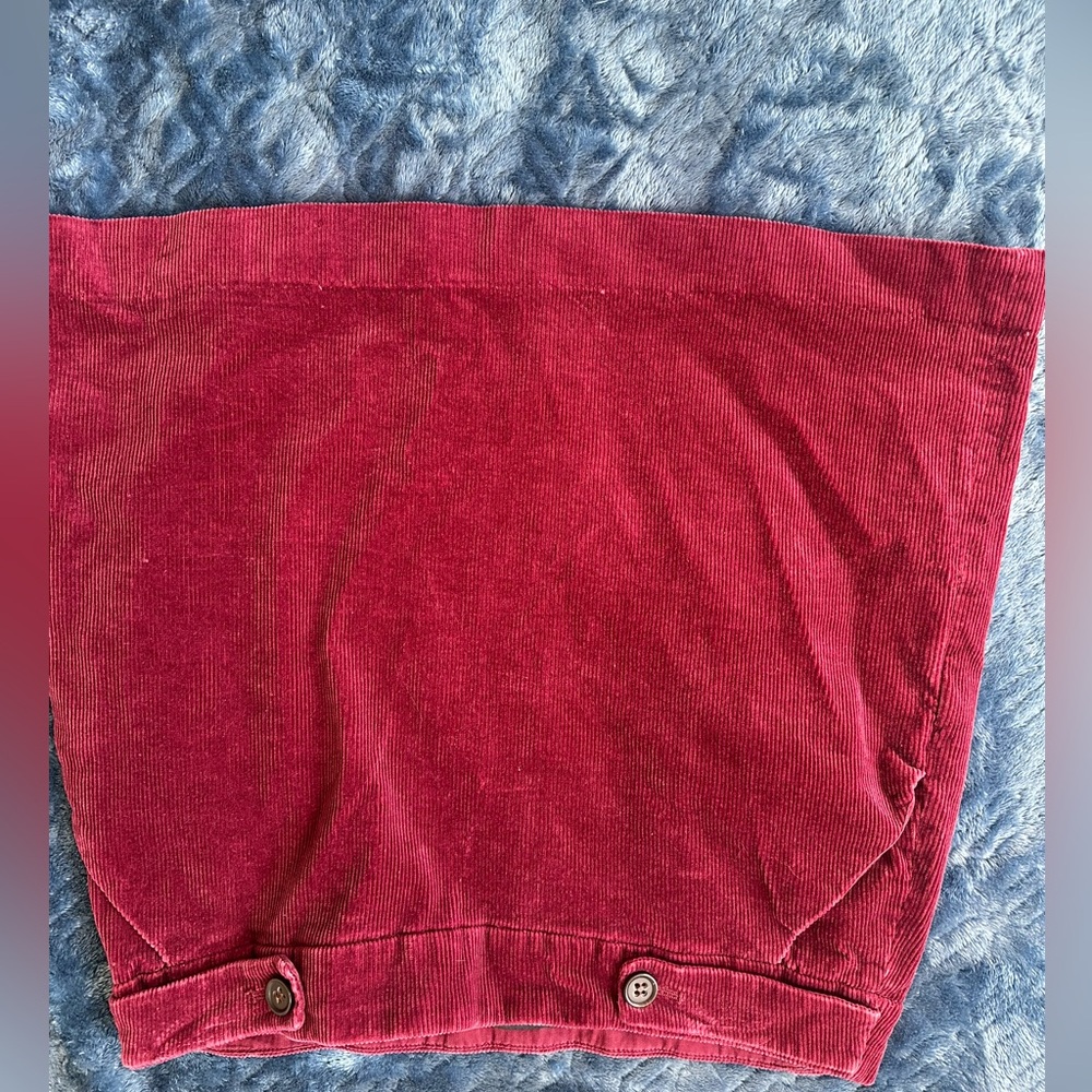 Burgundy Corduroy Skirt